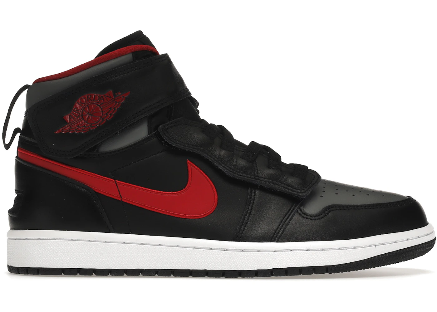 Jordan 1 High FlyEase Black Gym Red Smoke Grey Men's - CQ3835-006