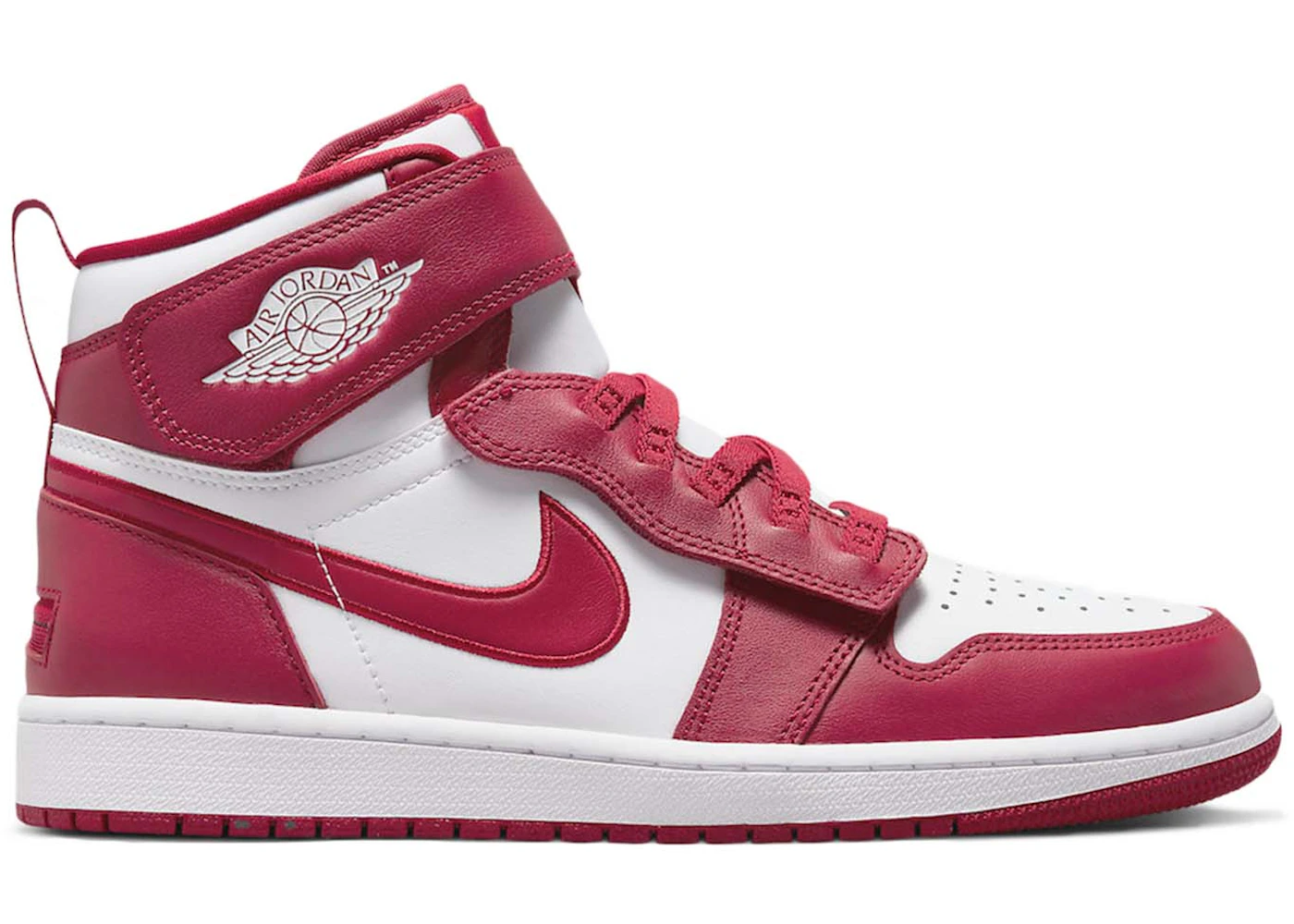 Jordan 1 High FlyEase White Cardinal Red Men's - CQ3835-601