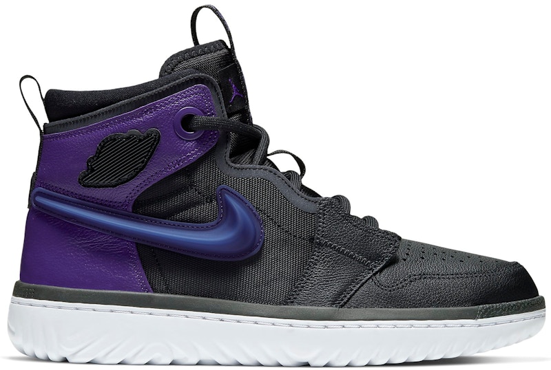 Jordan 1 High React Black Court Purple Men's - AR5321-005