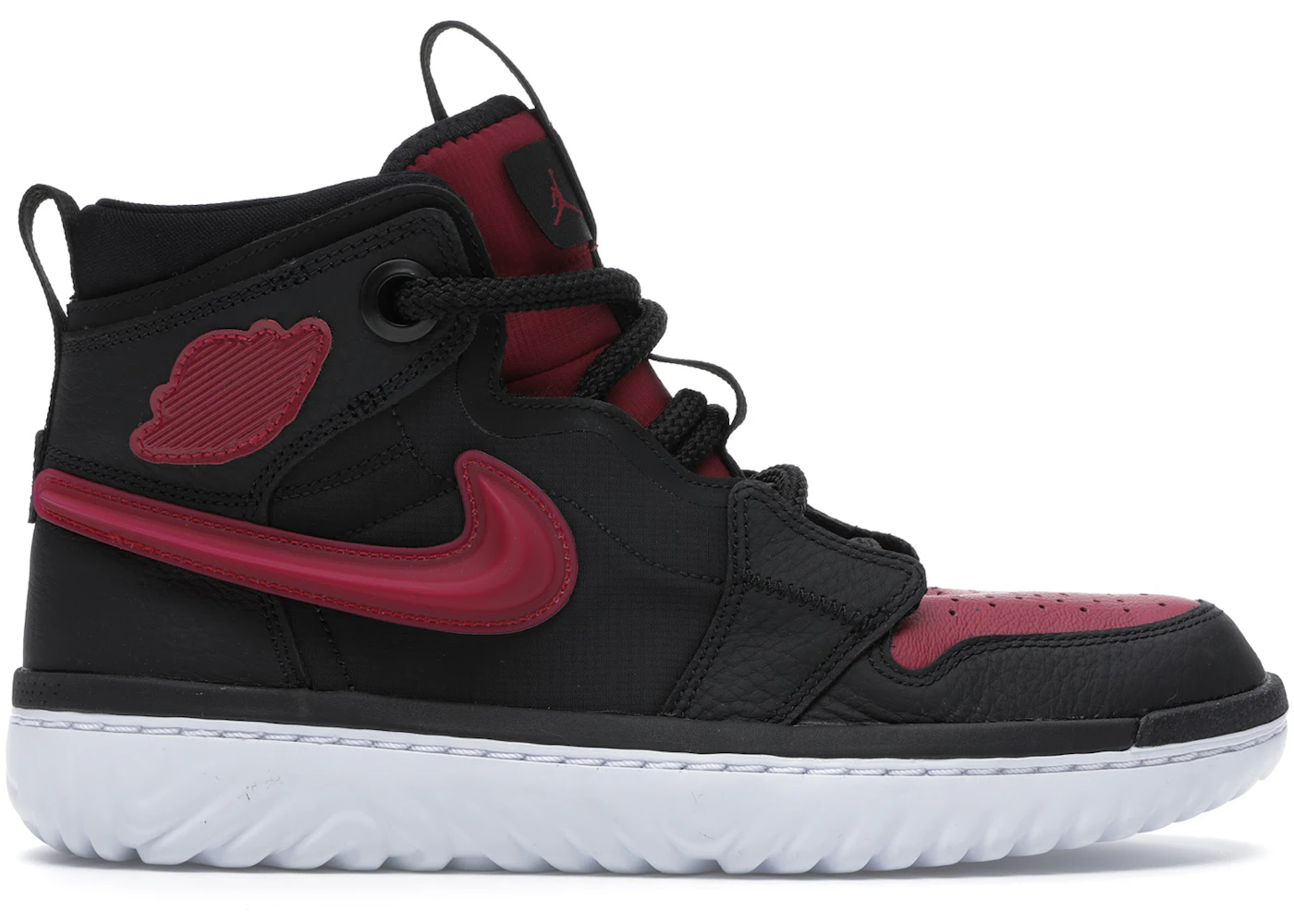Jordan 1 High React Black Noble Red Men's - AR5321-006