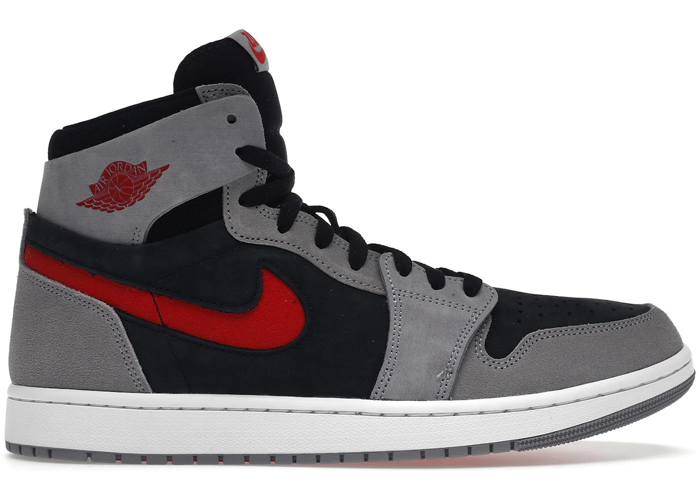 Jordan 1 High Zoom Air CMFT 2 Black Fire Red Cement Men's - DV1307-060