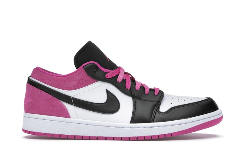 Jordan 1 Low Black Active Fuchsia Men's - CK3022-005