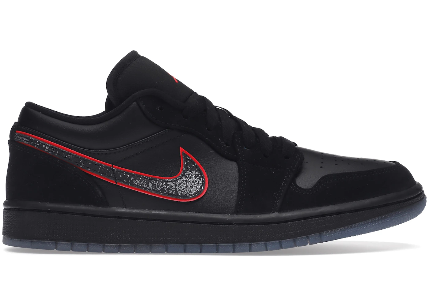Jordan 1 Low Black Red Orbit Men's - CK3022-006