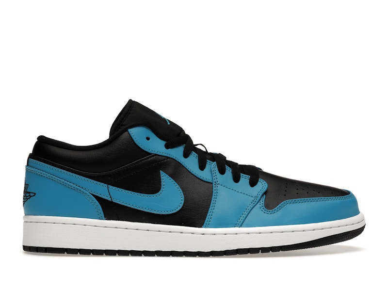 Jordan 1 Low Laser Blue Black Men's - 553558-410