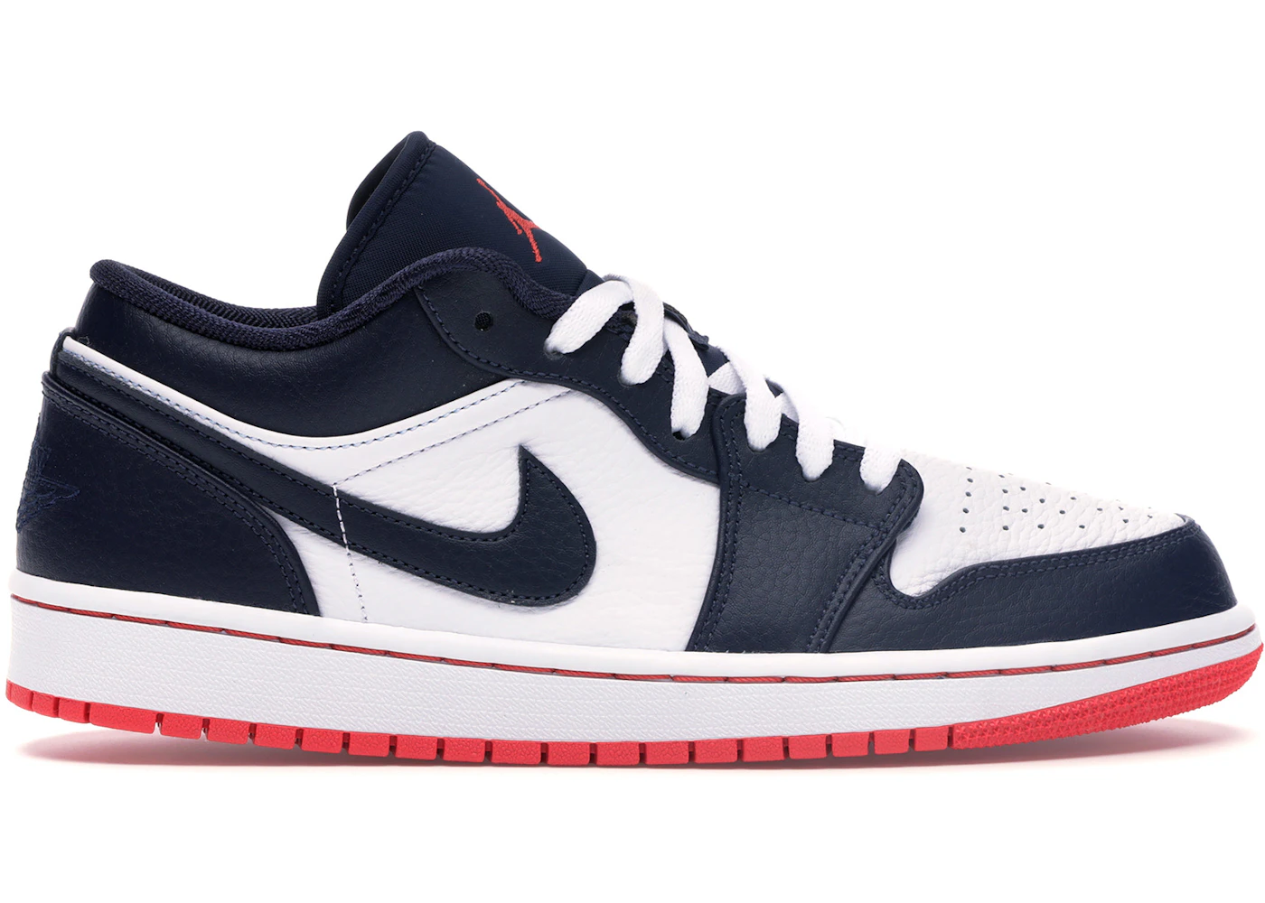 Jordan 1 Low Obsidian Ember Glow Men's - 553558-481