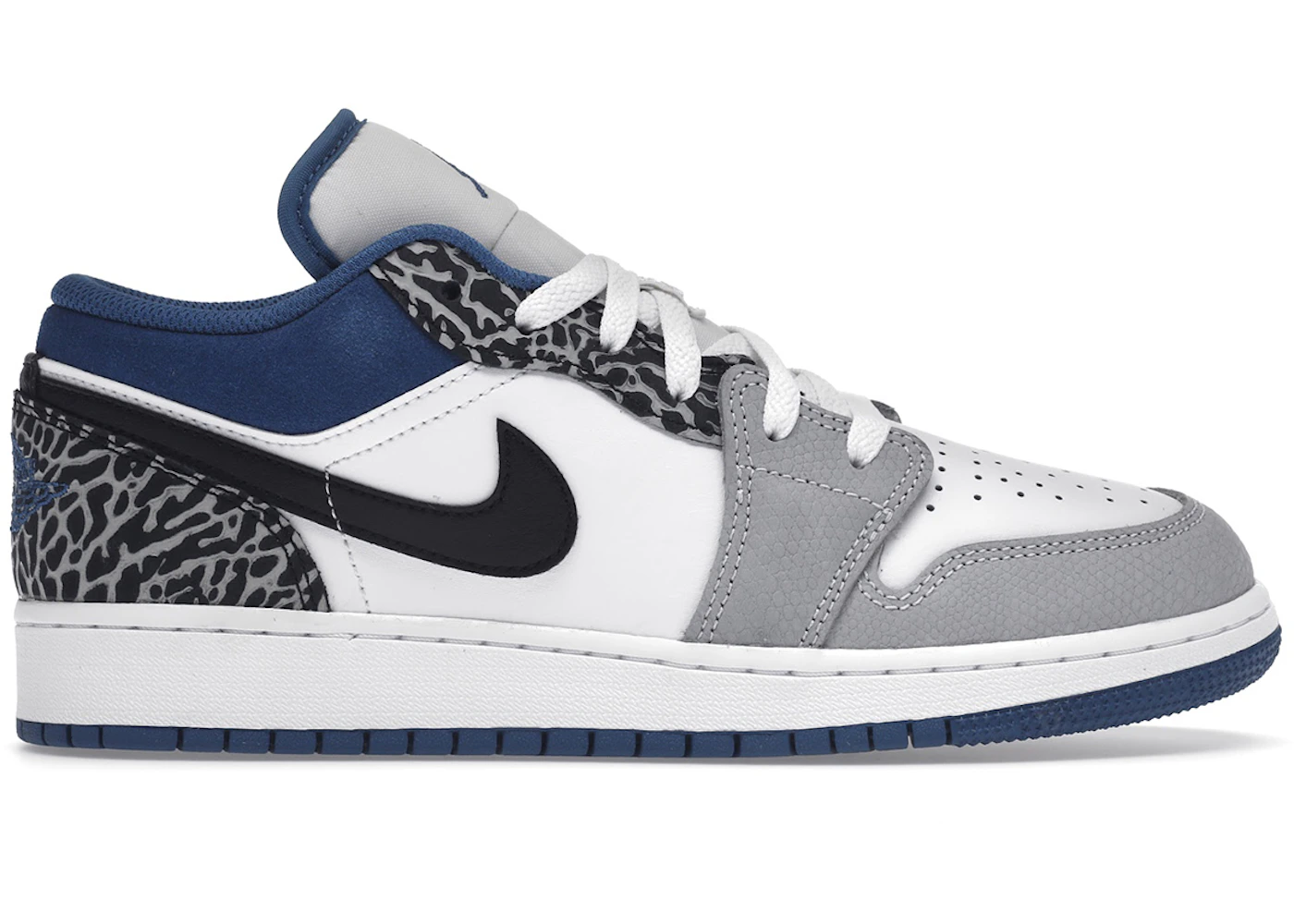 Jordan 1 Low SE True Blue (GS) Men's - DQ2514-140
