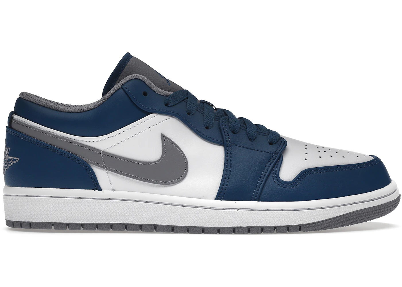 Jordan 1 Low True Blue Men's - 553558-412