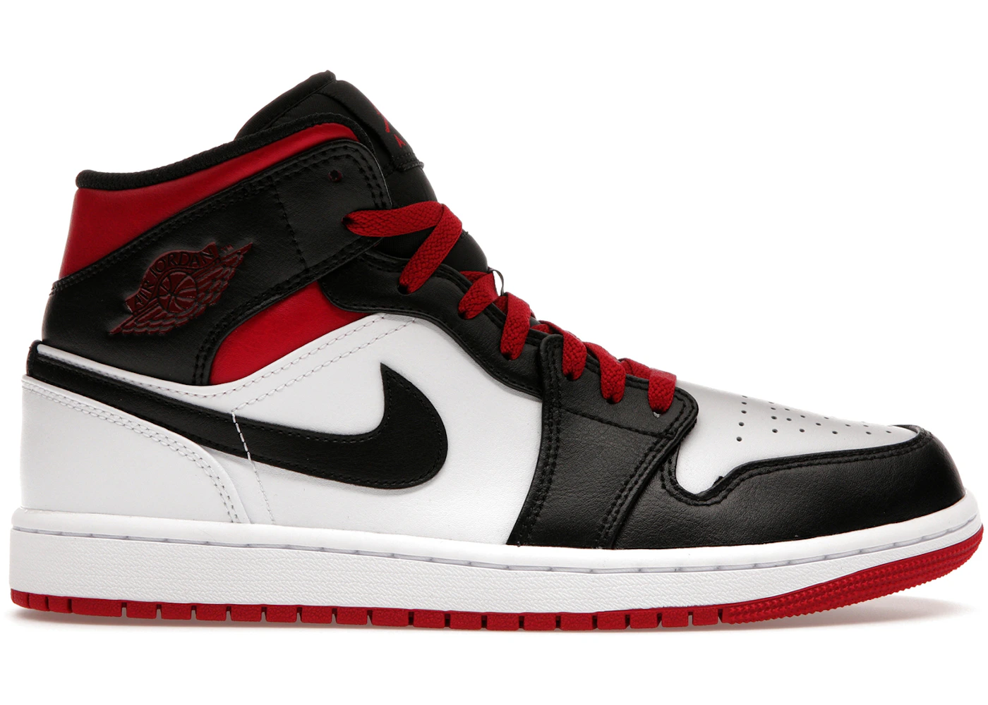 Jordan 1 Mid Gym Red Black Toe Men's - DQ8426-106