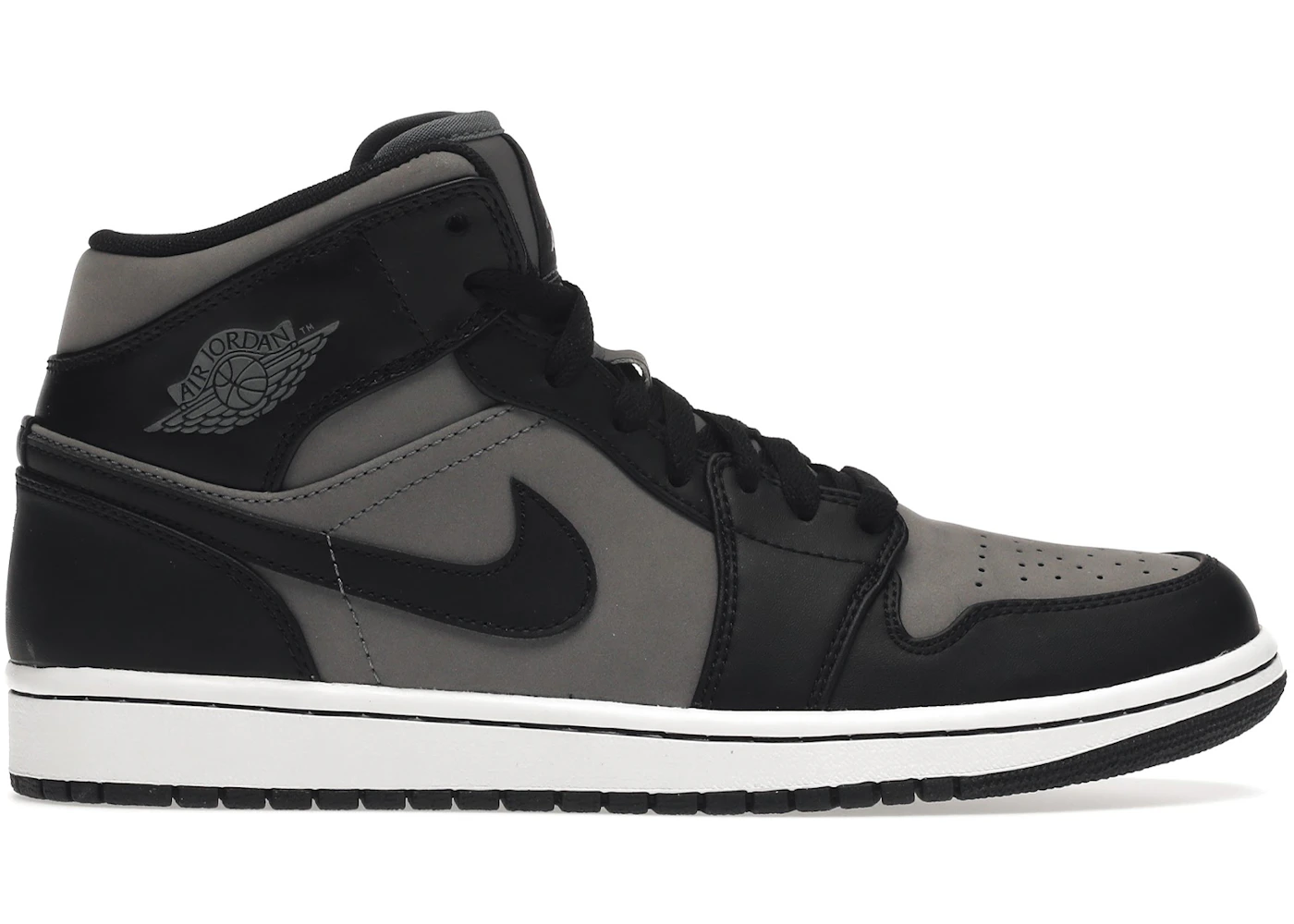 Jordan 1 Mid Cool Grey Black Men's - 364770-023