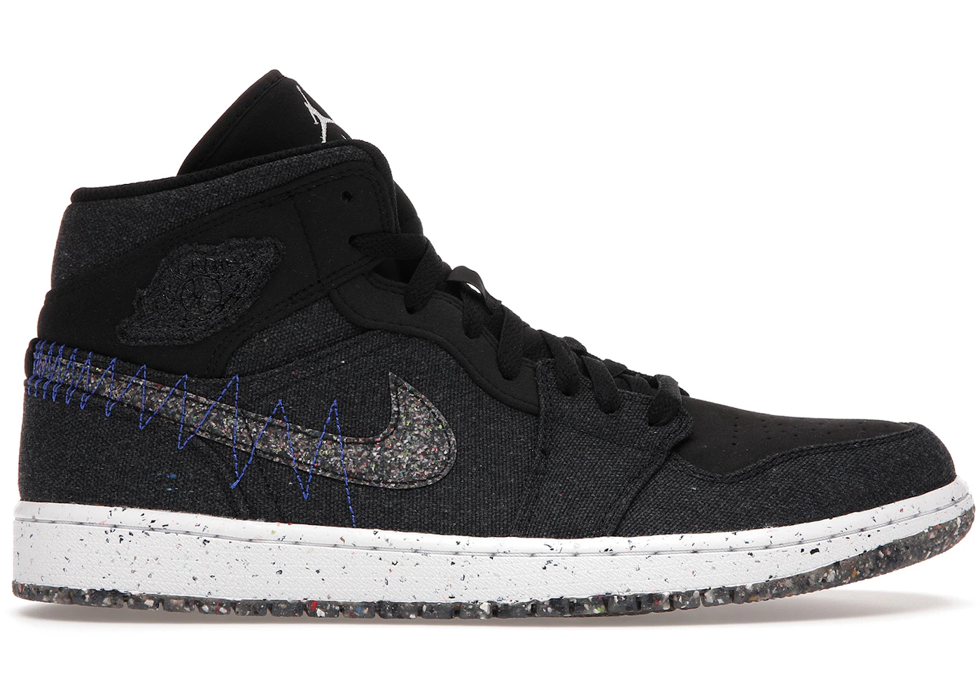 Jordan 1 Mid Crater Black Men's - DM3529-001
