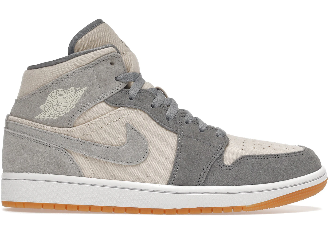 Jordan 1 Mid SE Coconut Milk Particle Grey Men's - DN4281-100
