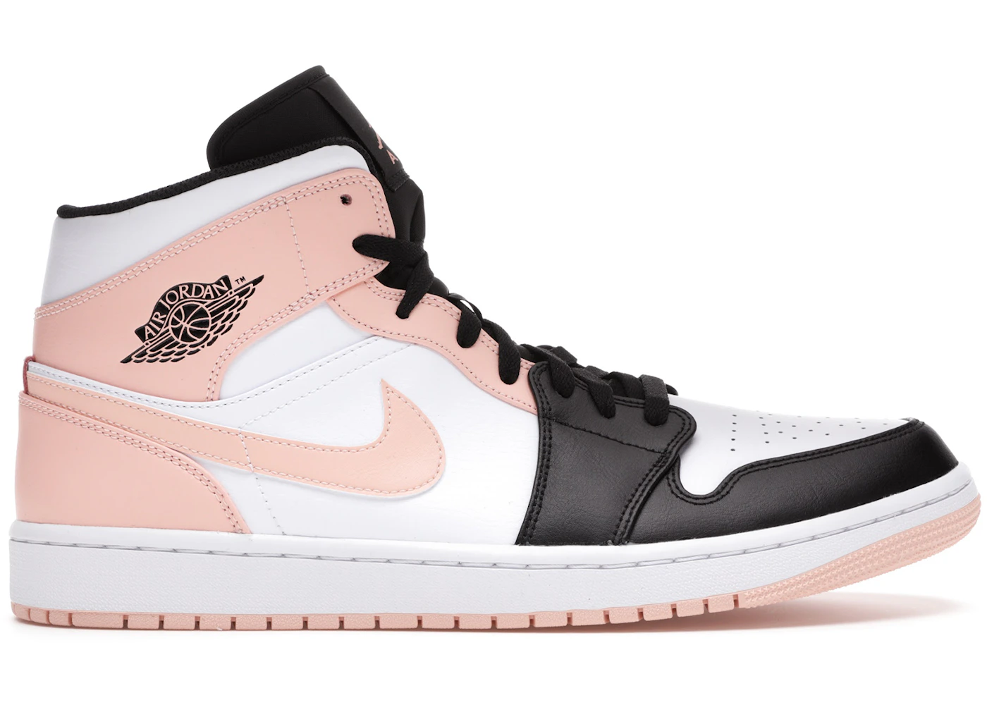 Jordan 1 Mid Arctic Orange Black Toe Men's - 554724-133