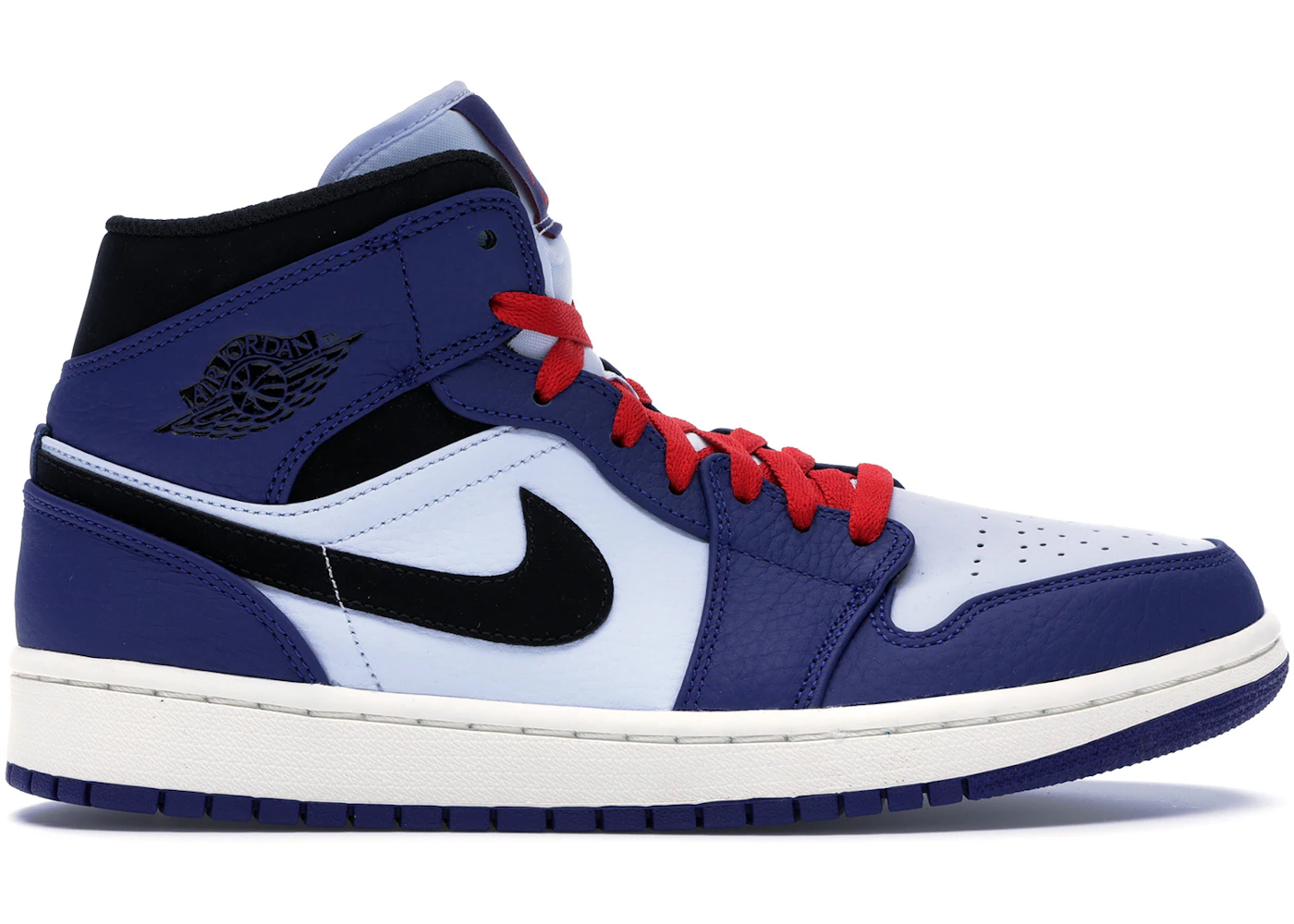 Jordan 1 Mid Deep Royal Blue Black Men's - 852542-400
