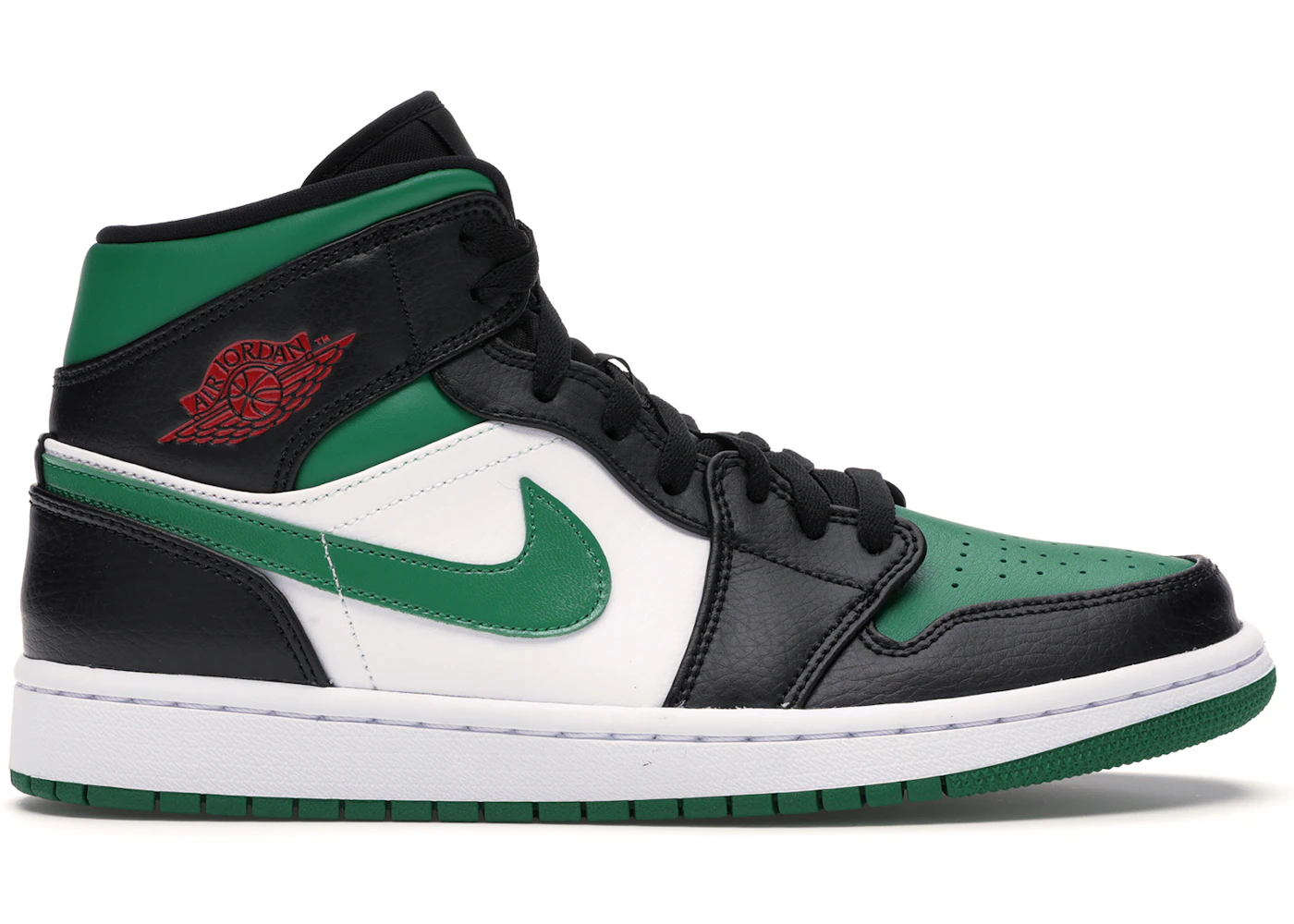 Jordan 1 Mid Green Toe Men's - 554724-067