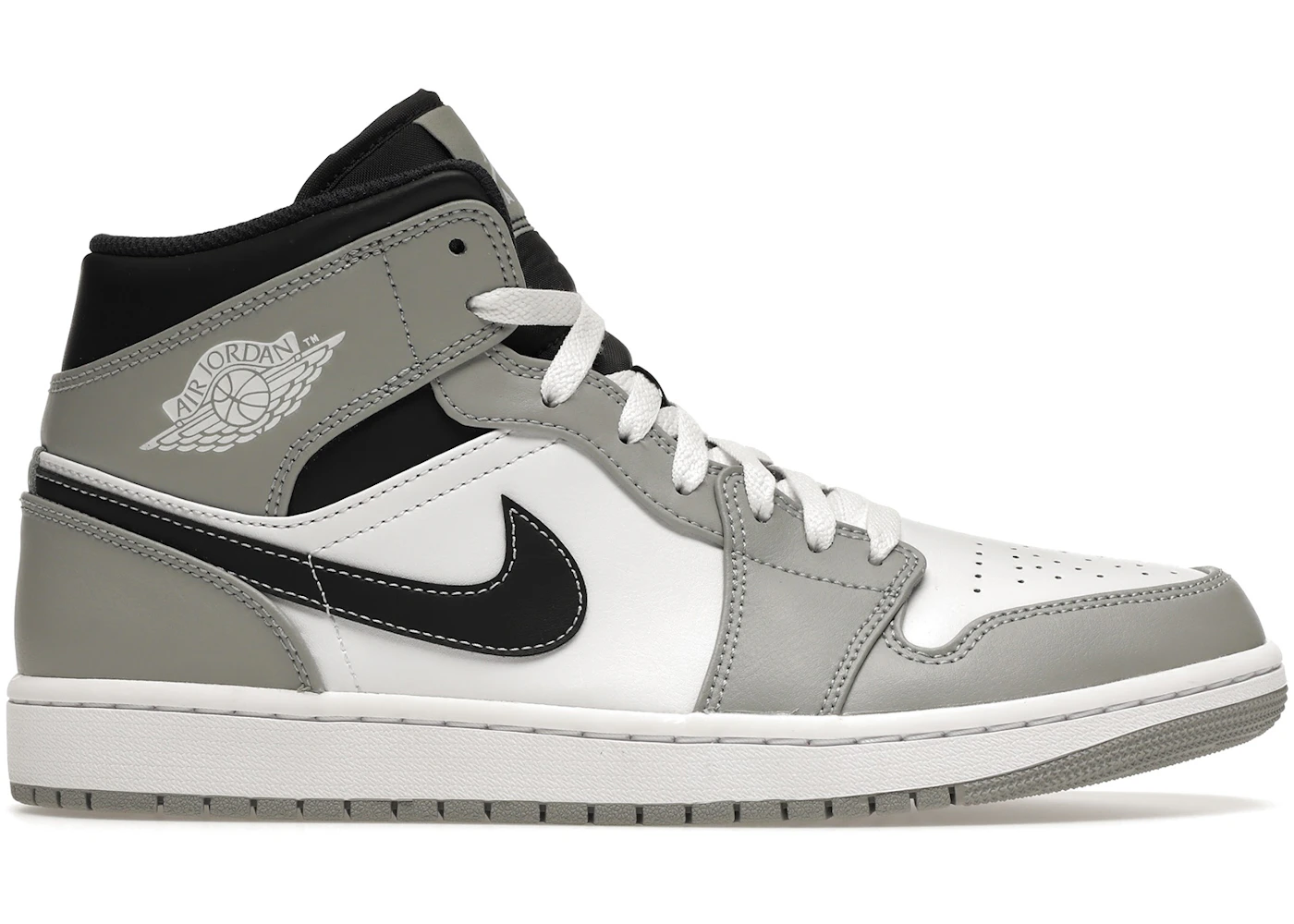 Jordan 1 Mid Light Smoke Grey Anthracite Men's - 554724-078
