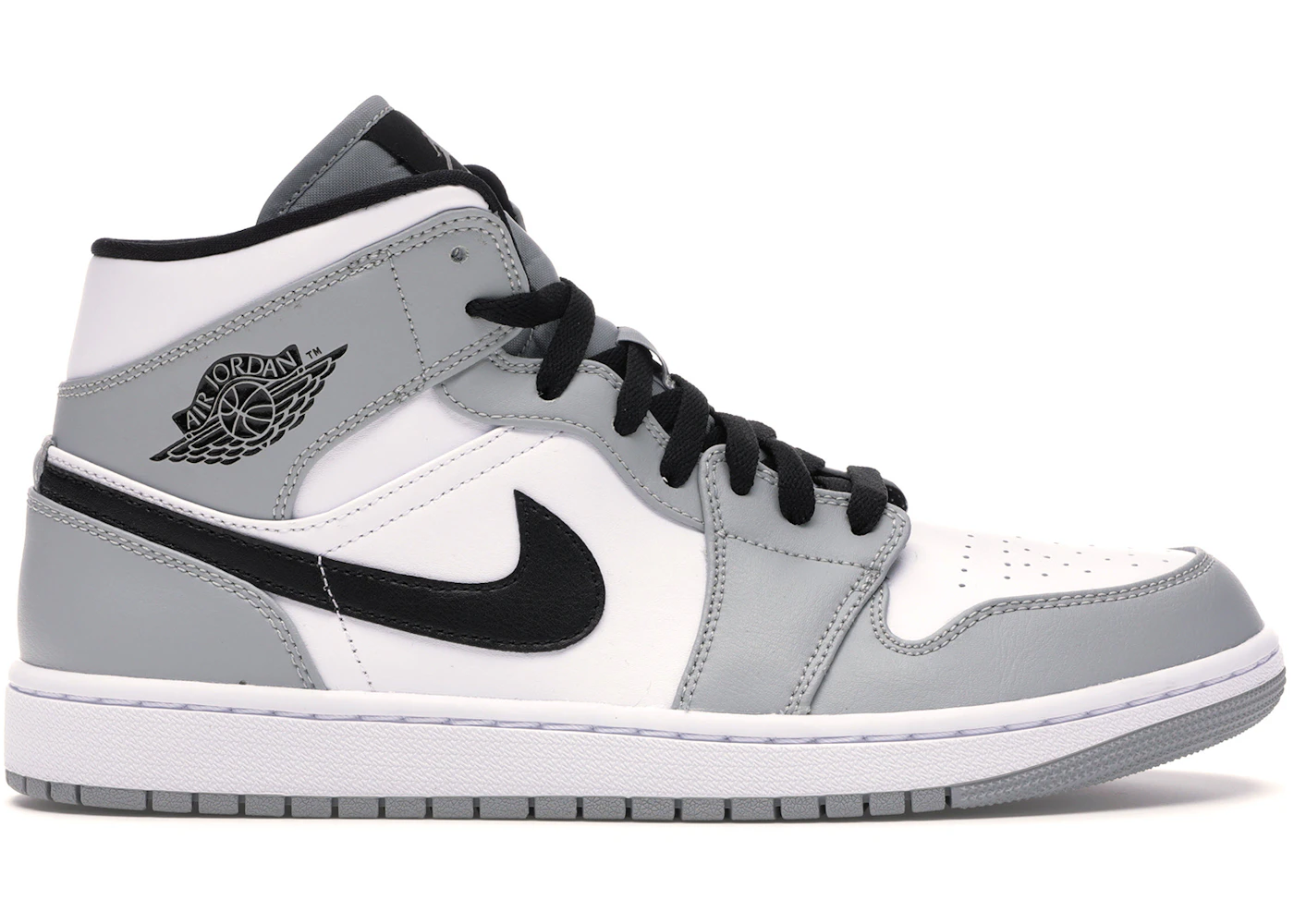 Jordan 1 Mid Light Smoke Grey Men's - 554724-092