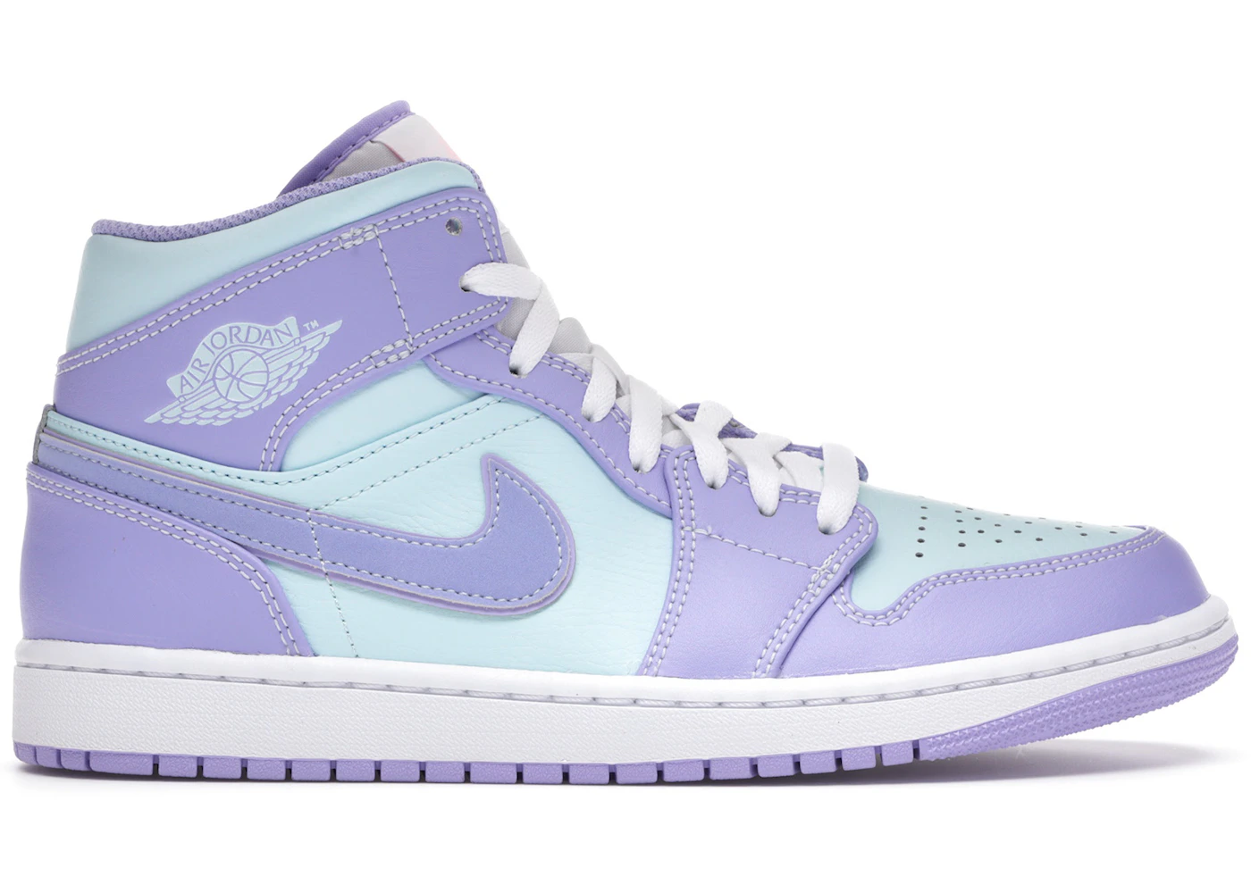 Jordan 1 Mid Purple Aqua Men's - 554724-500