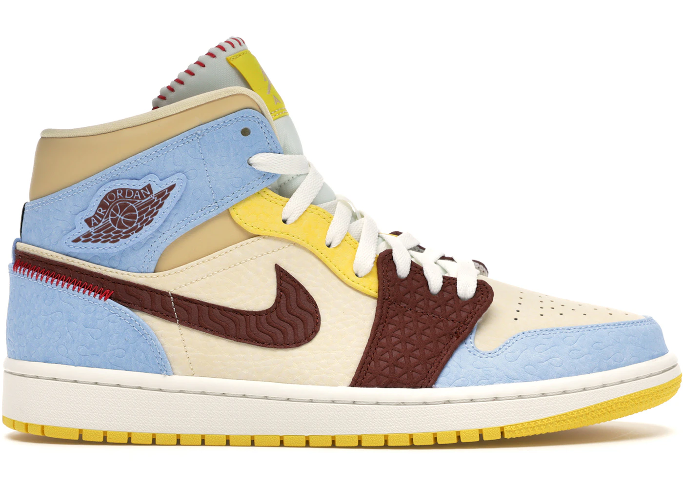 Jordan 1 Mid SE Fearless Maison Chateau Rouge Men's - CU2803-200