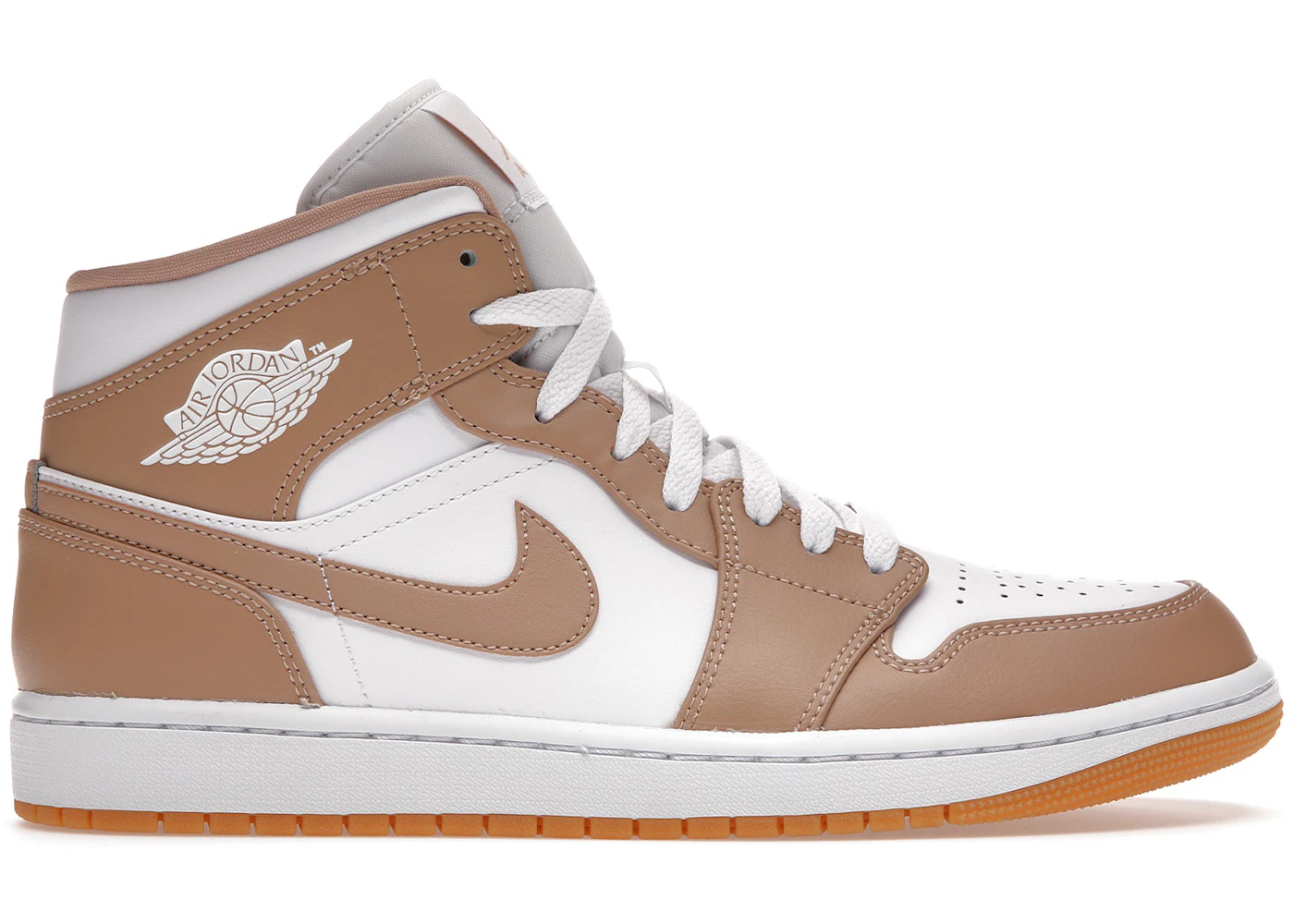 Jordan 1 Mid Tan Gum Men's - 554724-271