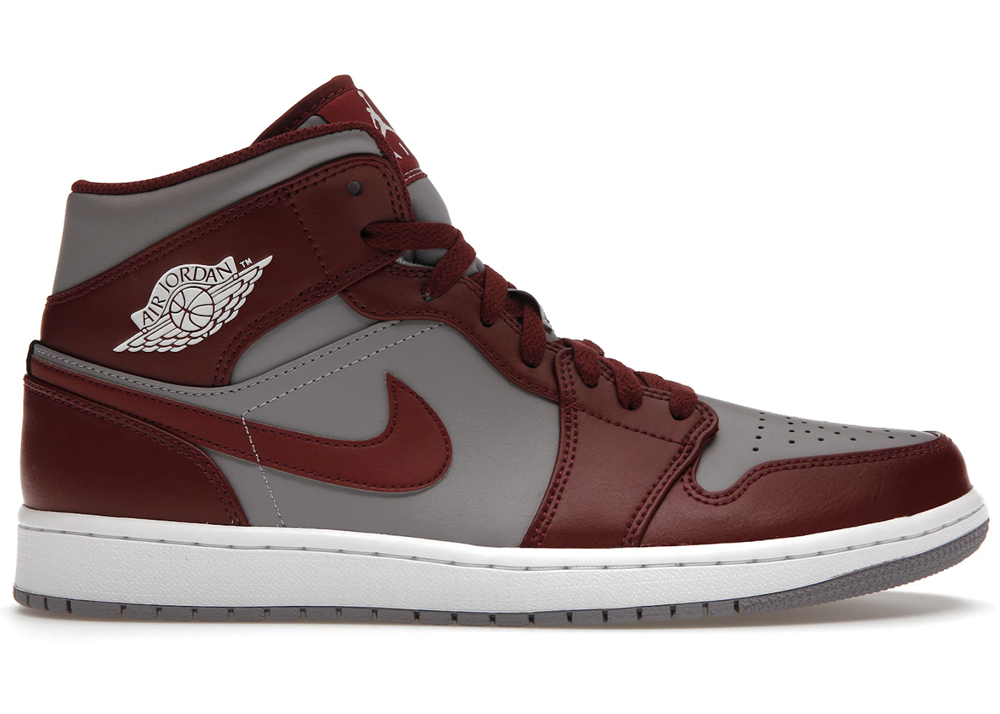 Jordan 1 Mid Cherrywood Red Men's - DQ8426-615