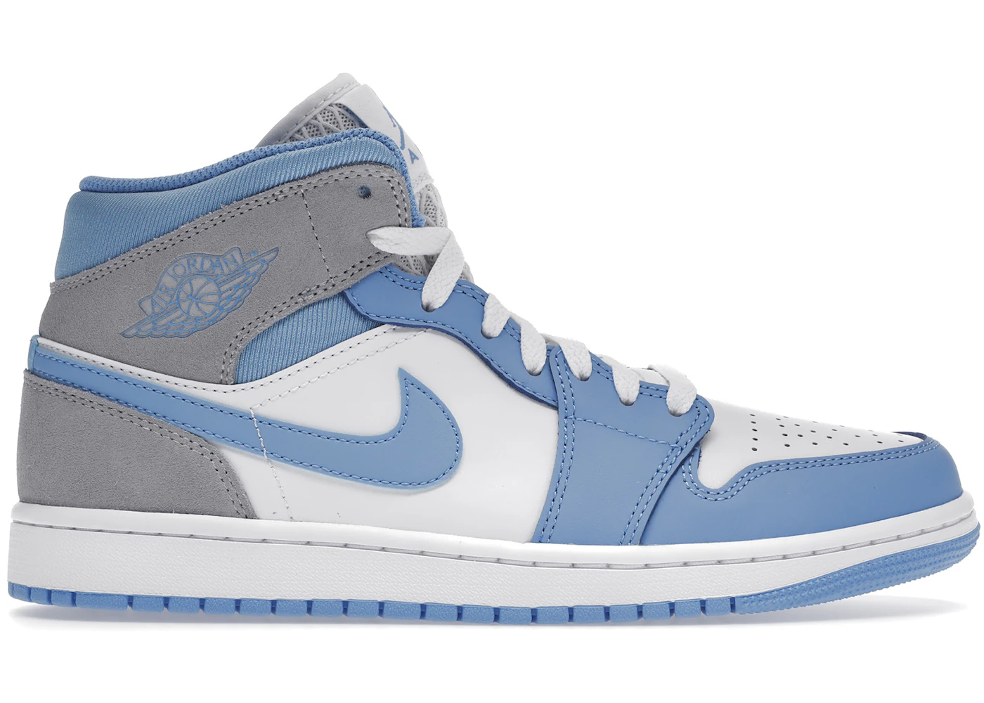Jordan 1 Mid University Blue Grey Men's - DX9276-100