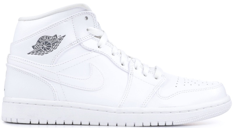 Jordan 1 Mid White Cool Grey (2014) Men's - 554724-120