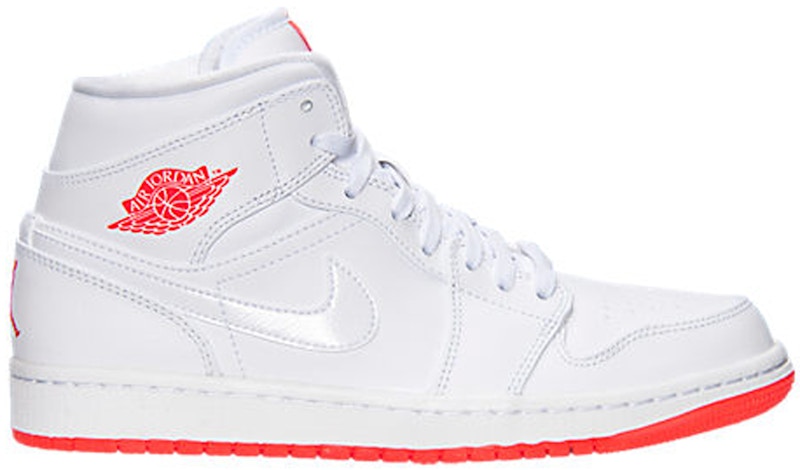 Jordan 1 Mid White Infrared 23 Men's - 667399-123