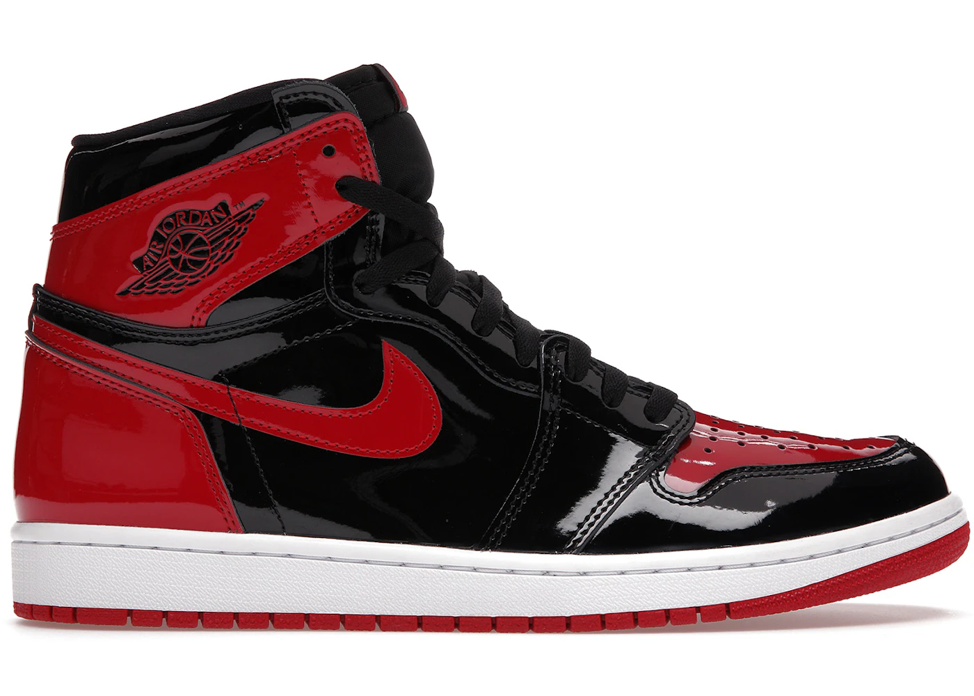 Jordan 1 Retro High OG Patent Bred Men's - 555088-063