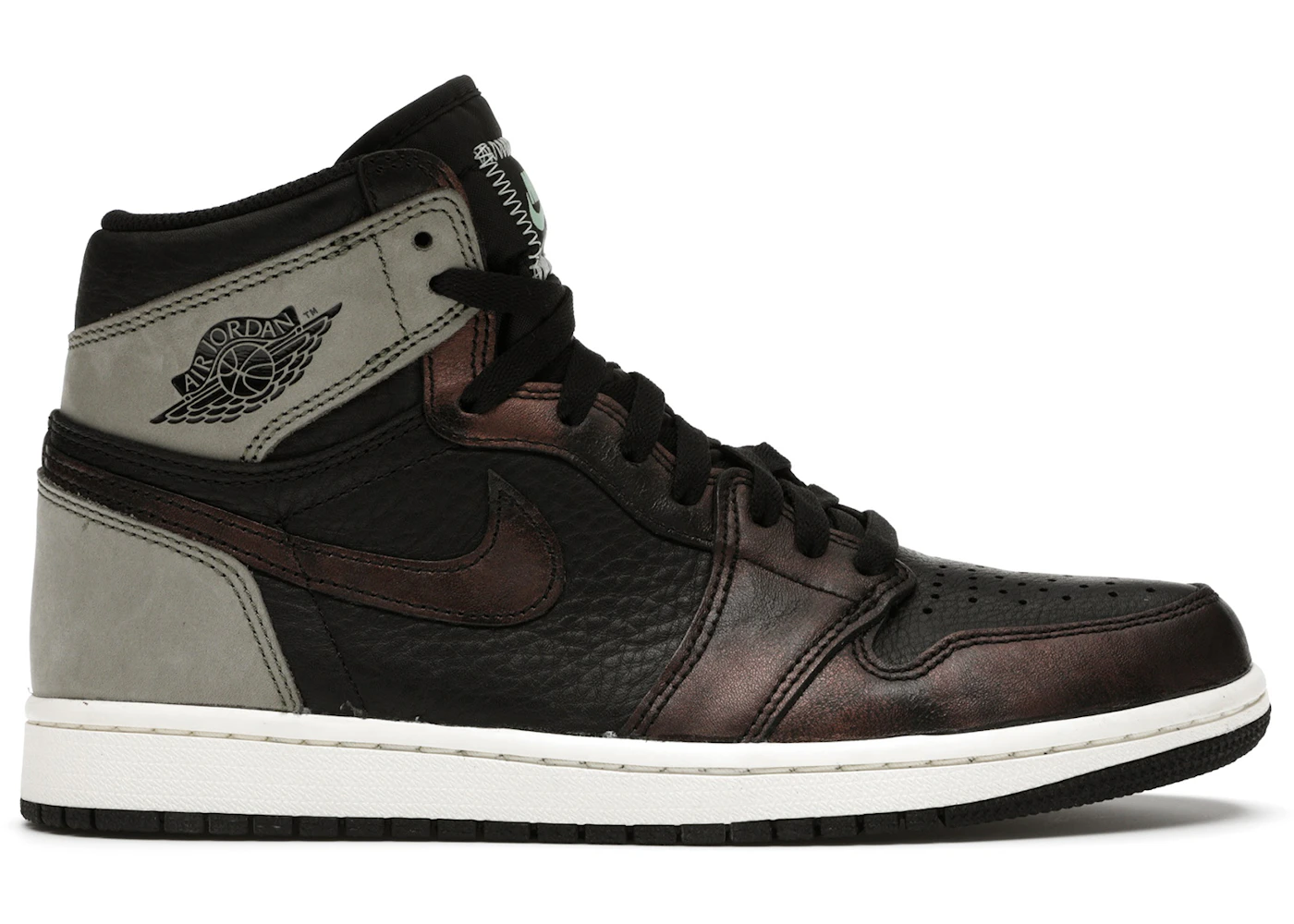 Jordan 1 Retro High Light Army Rust Shadow Patina Men's - 555088-033