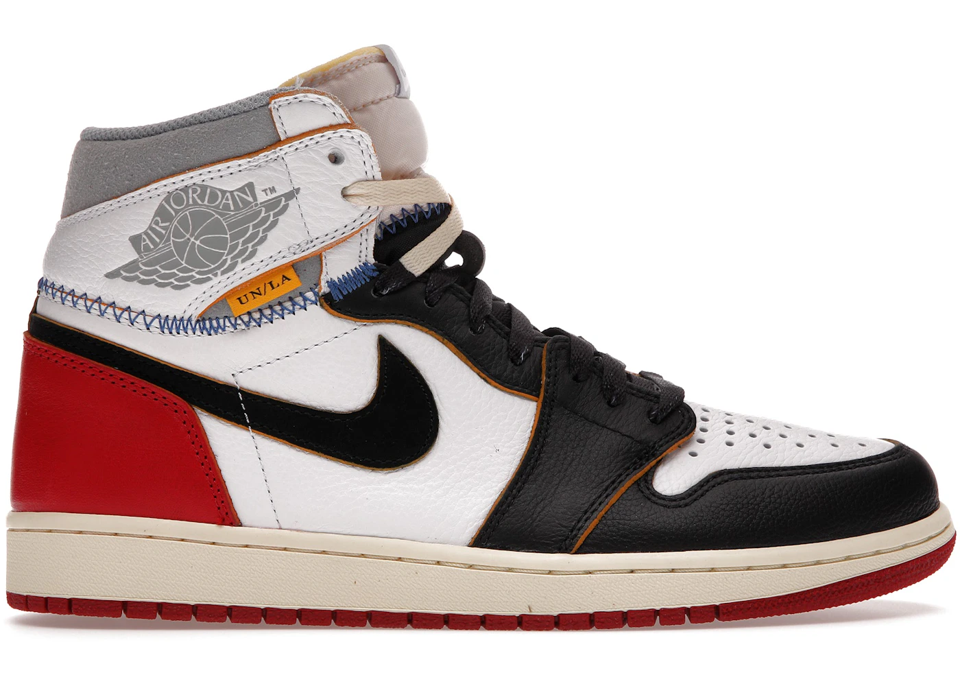 Jordan 1 Retro High Union Los Angeles Black Toe Men's - BV1300-106