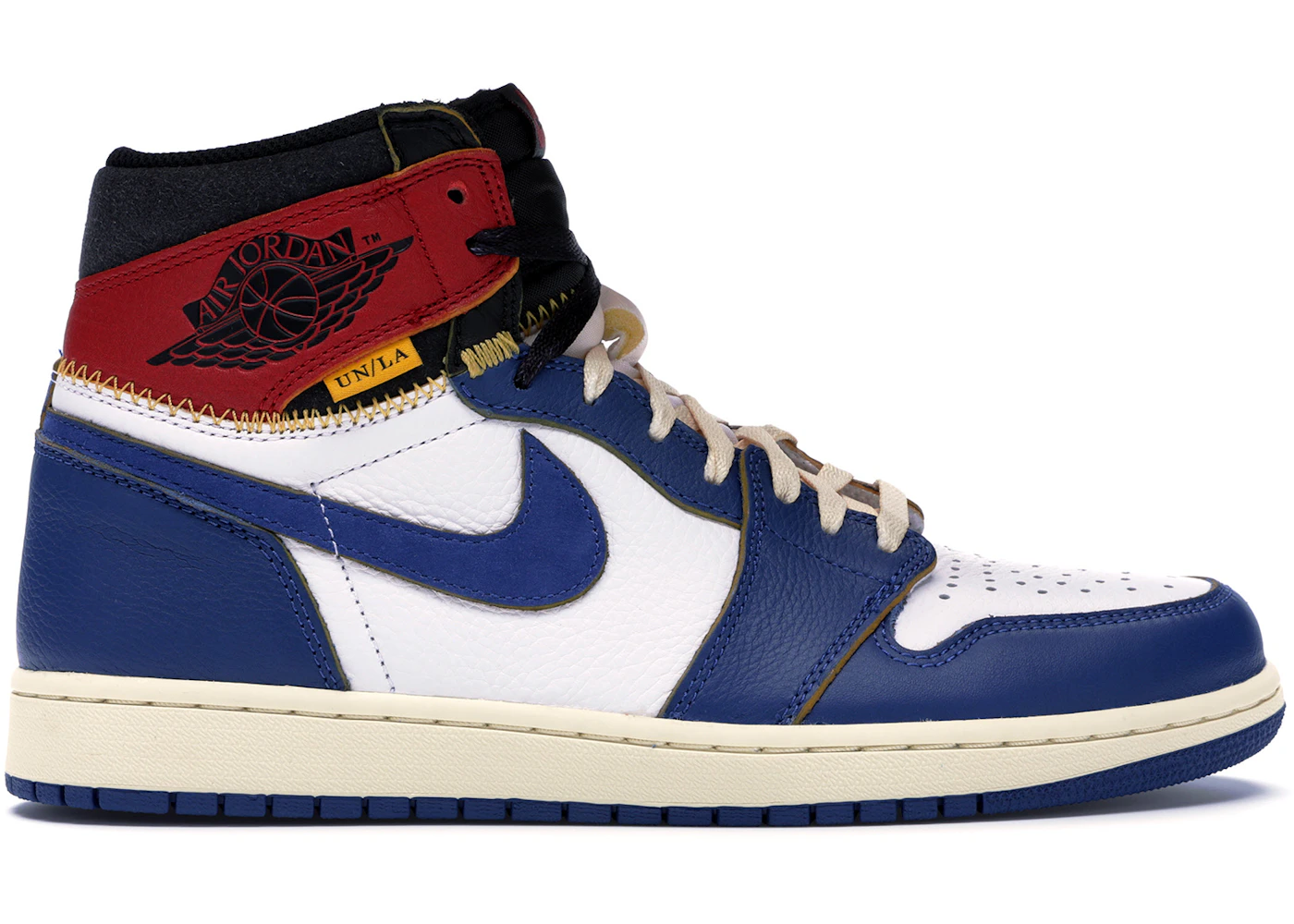 Jordan 1 Retro High Union Los Angeles Blue Toe Men's - BV1300-146