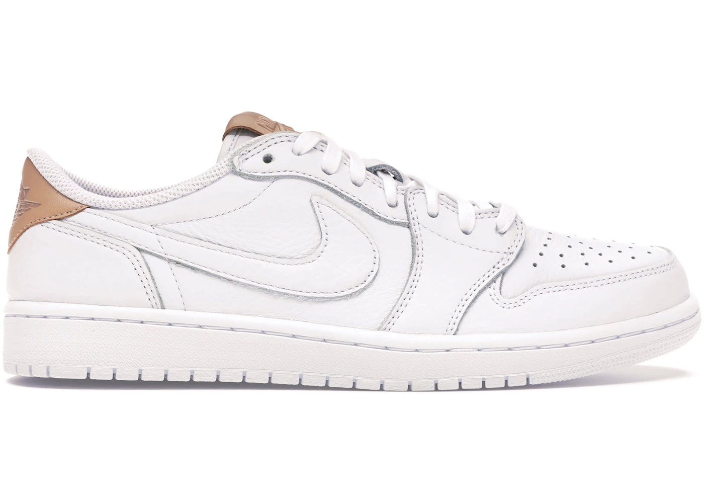 Jordan 1 Retro Low OG White Vachetta Men's - 905136-100