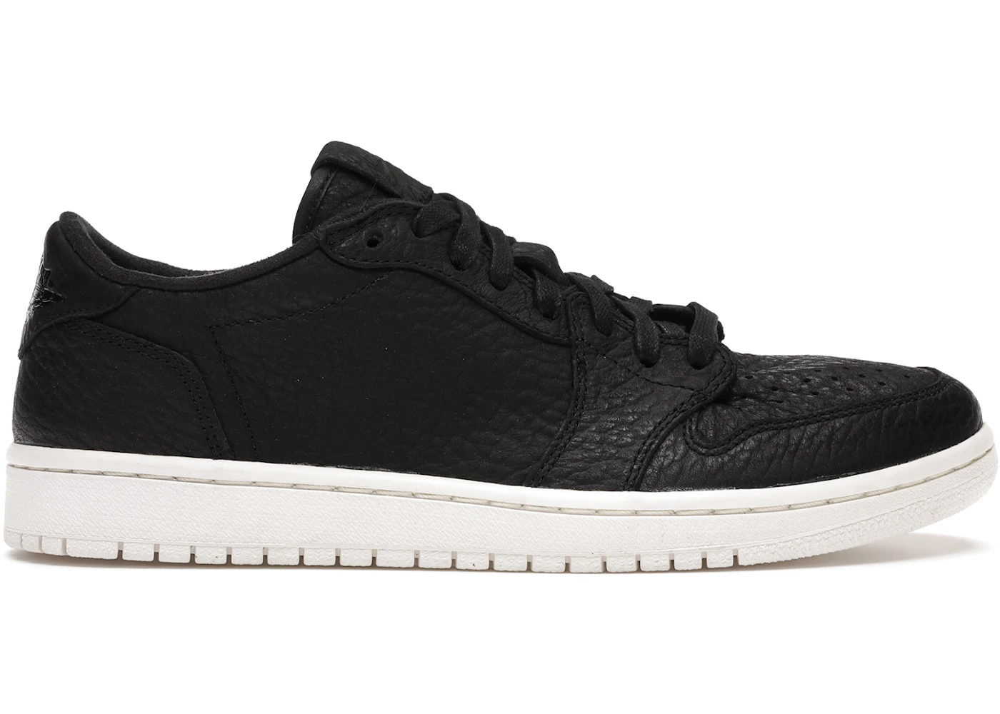 Jordan 1 Retro Low Swooshless Black Men's - 848775-005