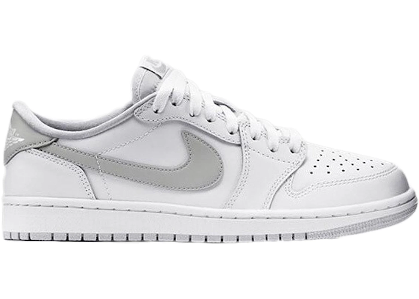 Jordan 1 Retro Low White Neutral Grey (2015) Men's - 705329-100