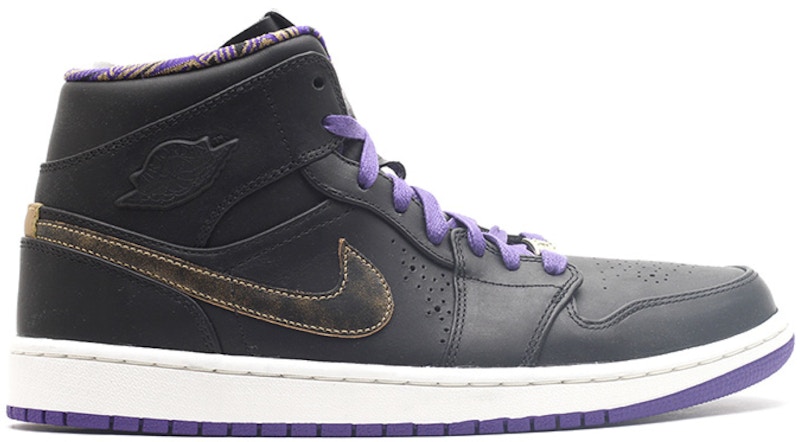 Jordan 1 Retro Mid Nouveau Black History Month (2014) Men's - 629151-009