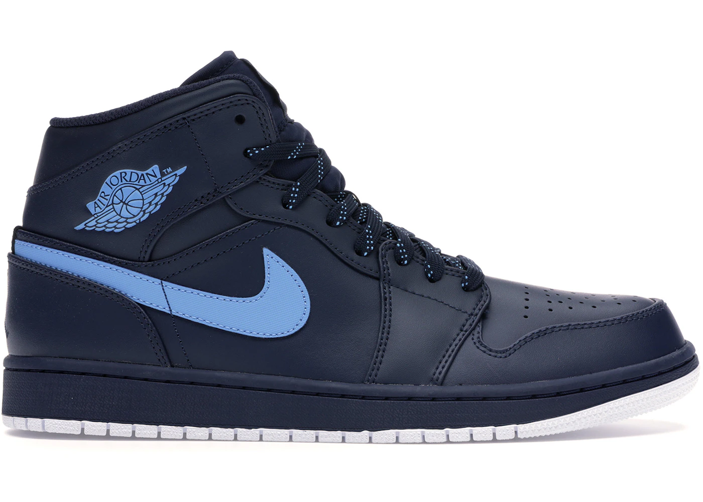 Jordan 1 Retro Mid Obsidian University Blue Men's - 554724-405