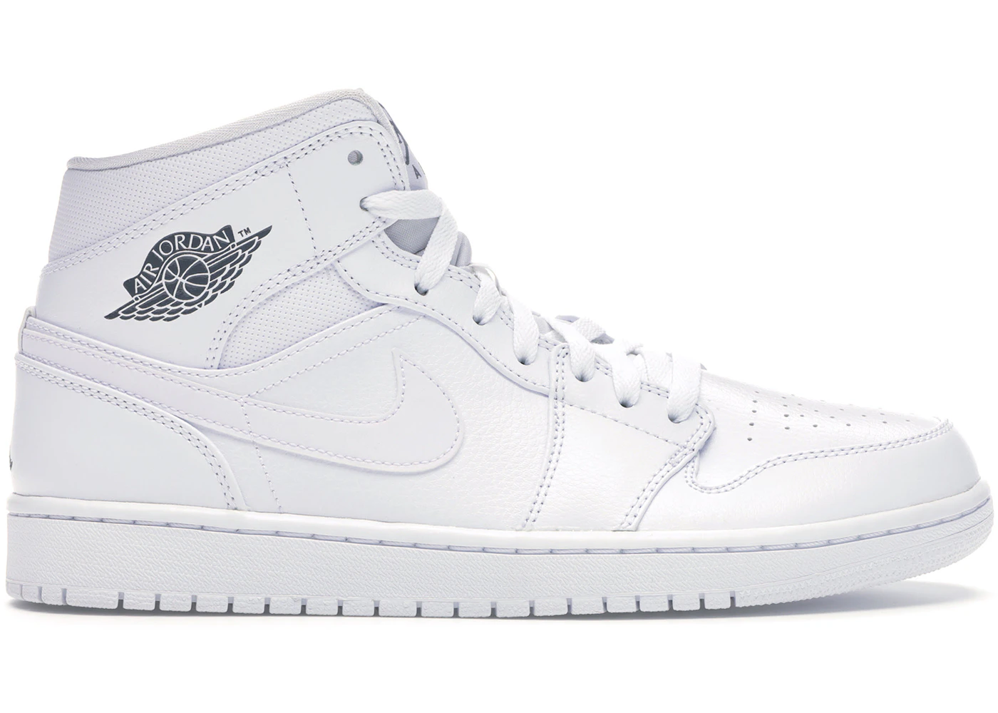 Jordan 1 Retro Mid White Cool Grey Men's - 554724-102
