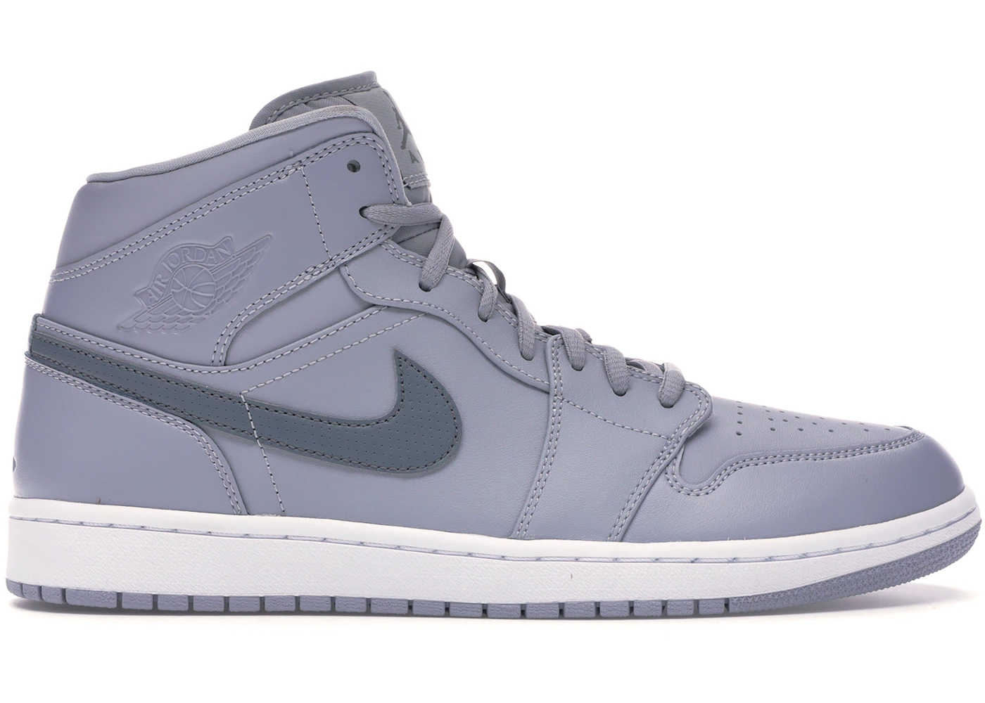 Jordan 1 Retro Mid Wolf Grey Cool Grey Men's - 554724-033